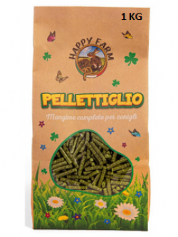 HAPPY FARM PELLETTIGLIO (mangime per conigli) kg. 1