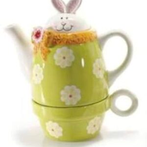 SET 1 TEIERA E 1 TAZZA RABBIT IN CERAMICA