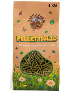 HAPPY FARM PELLETTIGLIO (mangime per conigli) kg.1 (disp.1)