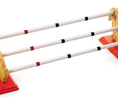 BUNNY AGILITY JUMP IN LEGNO CON 3 ASTE 84x25xh21cm