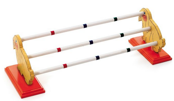 BUNNY AGILITY JUMP IN LEGNO CON 3 ASTE 84x25xh21cm