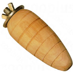 CAROTA IN LEGNO CON SUPPORTO A VITE