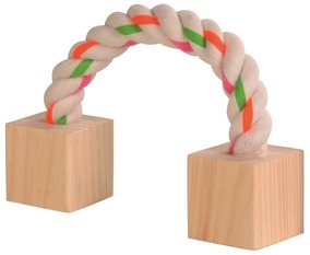 GIOCO IN CORDA E LEGNO 20cm