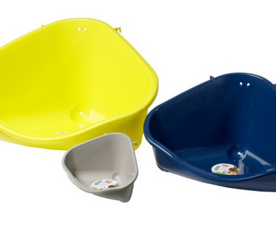 TOILET ANGOLARE PLASTICA PESANTE EXTRA LARGE 49x35x26cm