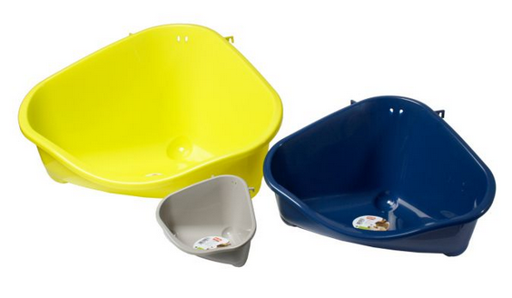 TOILET ANGOLARE PLASTICA PESANTE EXTRA LARGE 49x35x26cm