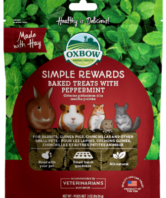 OXBOW BAKED TREATS CON FIENO E MENTA PIPERITA