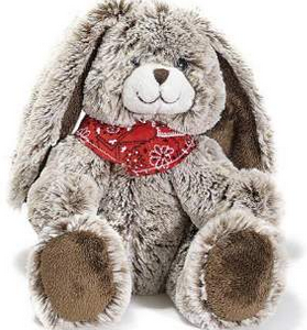 CONIGLIETTO IN PELUCHE MORBIDISSIMO 17x13x17