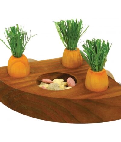 SUPPORTO GIOCO INTERATTIVO IN LEGNO CON CAROTINE 12X12cm