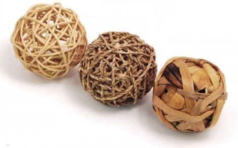 TRIO PALLINE ROSICCHIABILI  Ø 8cm