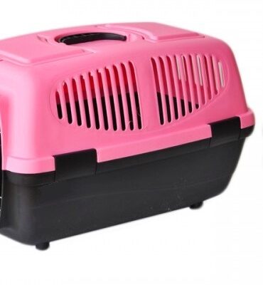 TRASPORTINO GRIGIO/FUCSIA 32x31x48cm