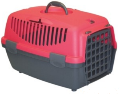 TRASPORTINO GRIGIO/ROSSO 32x31x48cm