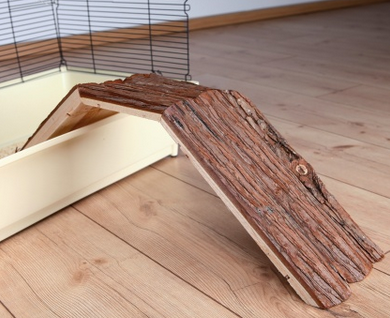 SCALETTA PER GABBIA IN LEGNO GREZZO TRIXIE