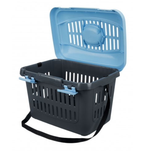 TRASPORTINO  GRIGIO/BLU 44xx32x33cm